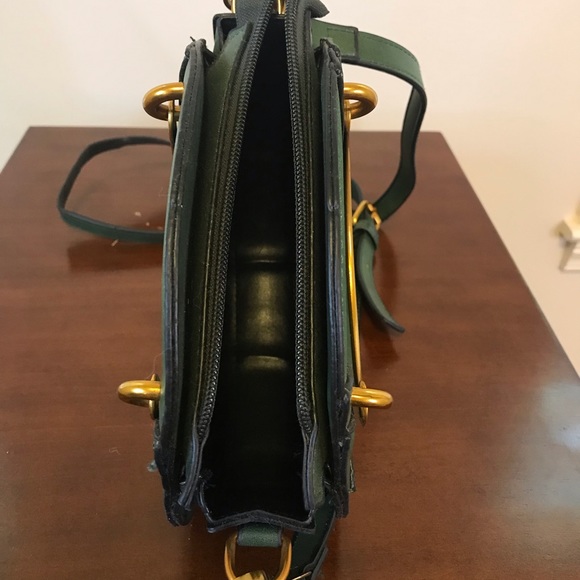 Circle Green and Gold Cross-body Purse - Picture 4 of 5